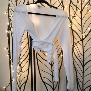 Forever 21 active wrap shirt